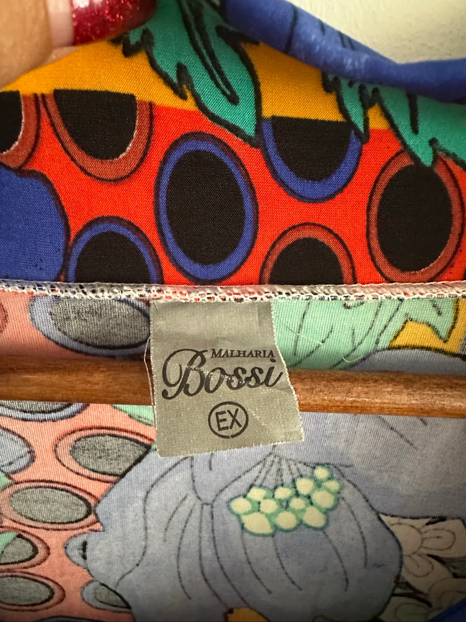 Vestido vintage 70s floral psicodélico Malharia Bossi - Talla XL/ – photo 2